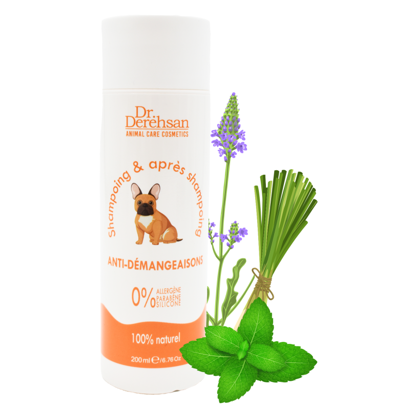 Shampoing pour chien - ANTI-DÉMANGEAISONS 200ml Dr. Derehsan Animal Care Cosmetics