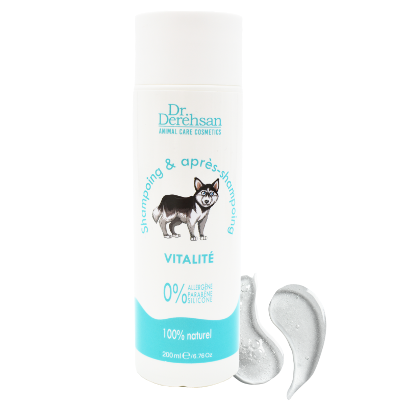 Shampoing pour chien - VITALITÉ 200ml Dr. Derehsan Animal Care Cosmetics