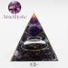 Orgonite pyramide Amethyste Métatron Lithothérapie