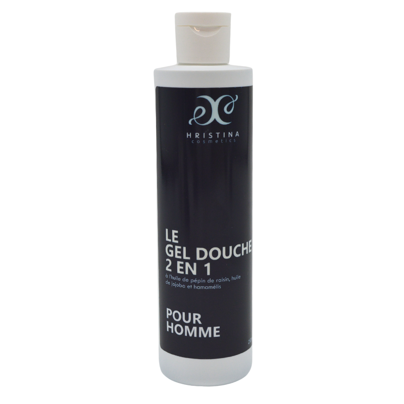 2 en 1 Shampoing et Gel douche - Homme 250ml Hristina