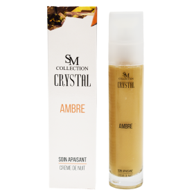 Crème de nuit à la poudre d'ambre 100% naturelle 50ml 100% naturelle SM collection CRYSTAL