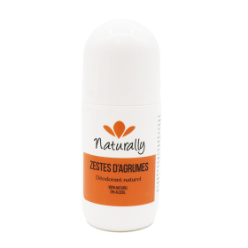 Déodorant roll on - Zestes d'agrumes - 50ml Naturally