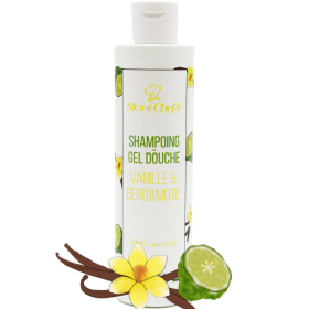 2 en 1 Gel douche corps et shampoing vanille et bergamote - 250ml 100% naturel Stani chef's