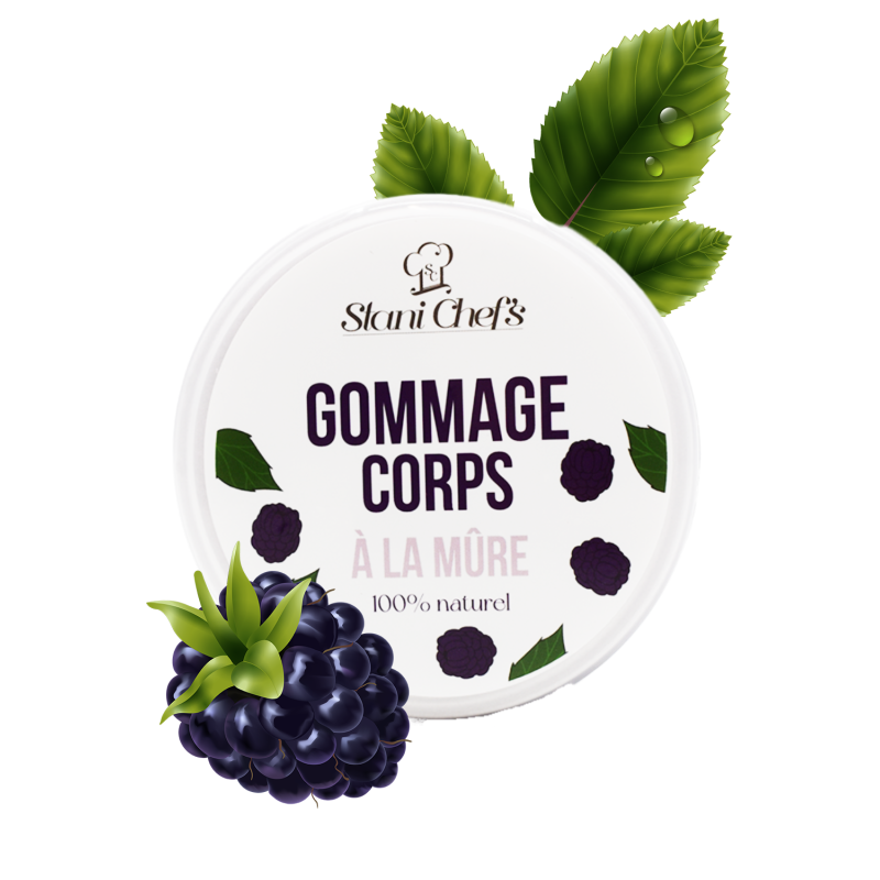 Gommage corps à la mûre - 200ml 100% naturel Stani chef's