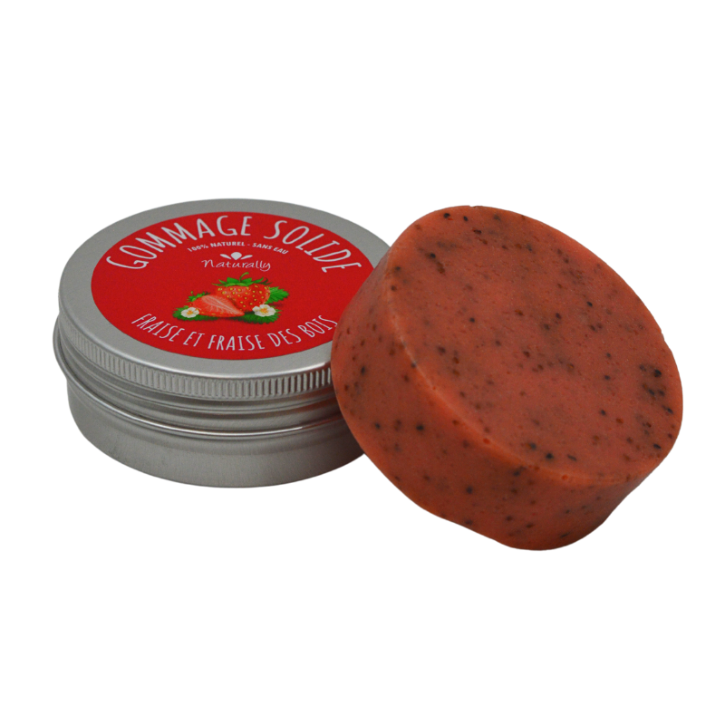 Gommage solide - Fraise et fraise des bois 70gr Naturally