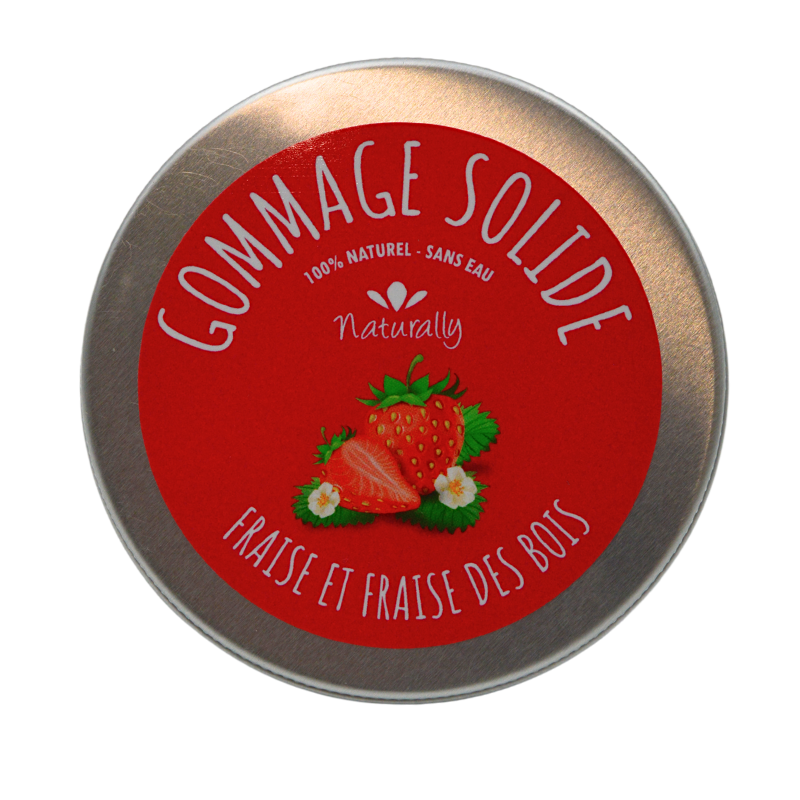 Gommage solide - Fraise et fraise des bois 70gr Naturally