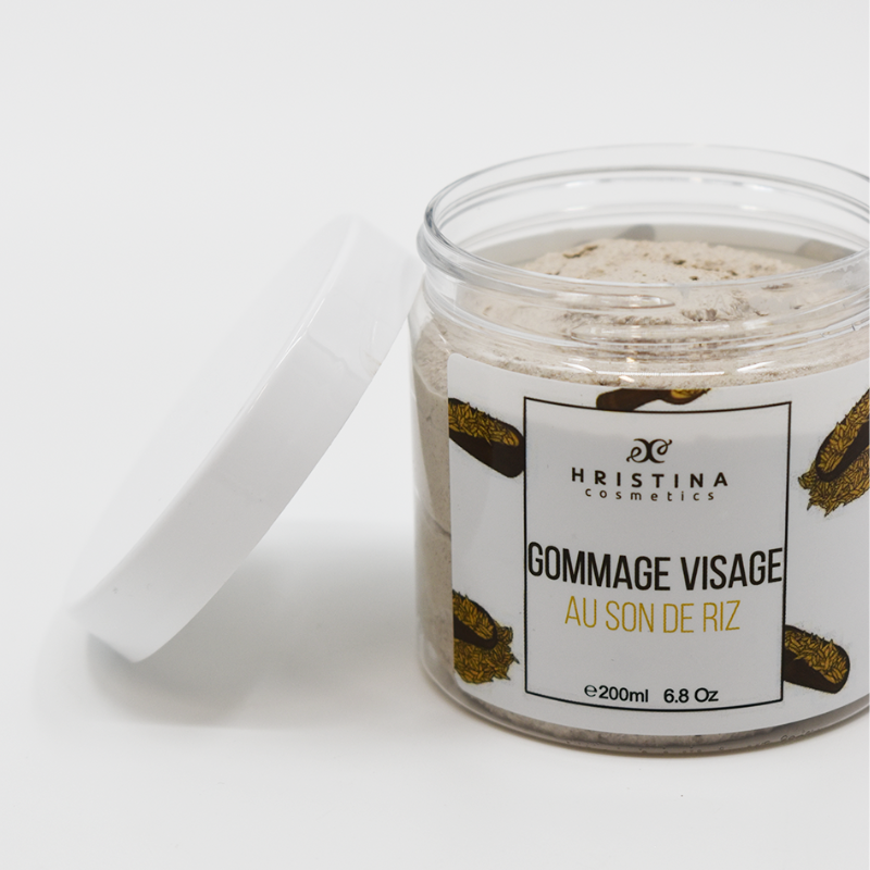 Gommage visage - Au son de riz - BIO - 200ml 100% naturel Hristina