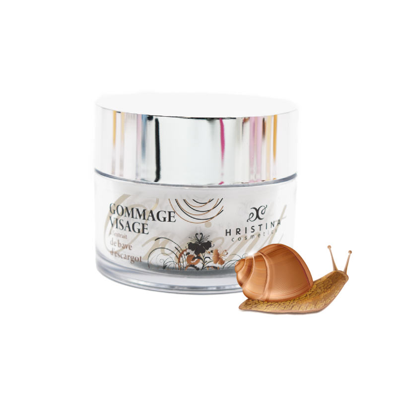 Gommage visage à base de bave d'escargot - 100ml 100% naturel Hristina