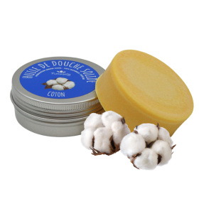 Huile de douche solide - Coton 65gr Naturally