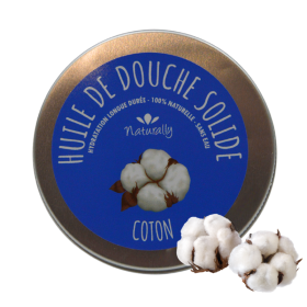 Huile de douche solide - Coton 65gr Naturally