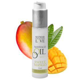 Huile de massage mangue 100% naturelle 50ml Sezmar Love