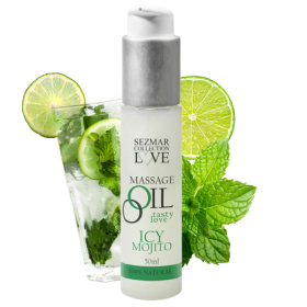 Huile de massage mojito 100% naturelle 50ml Sezmar Love