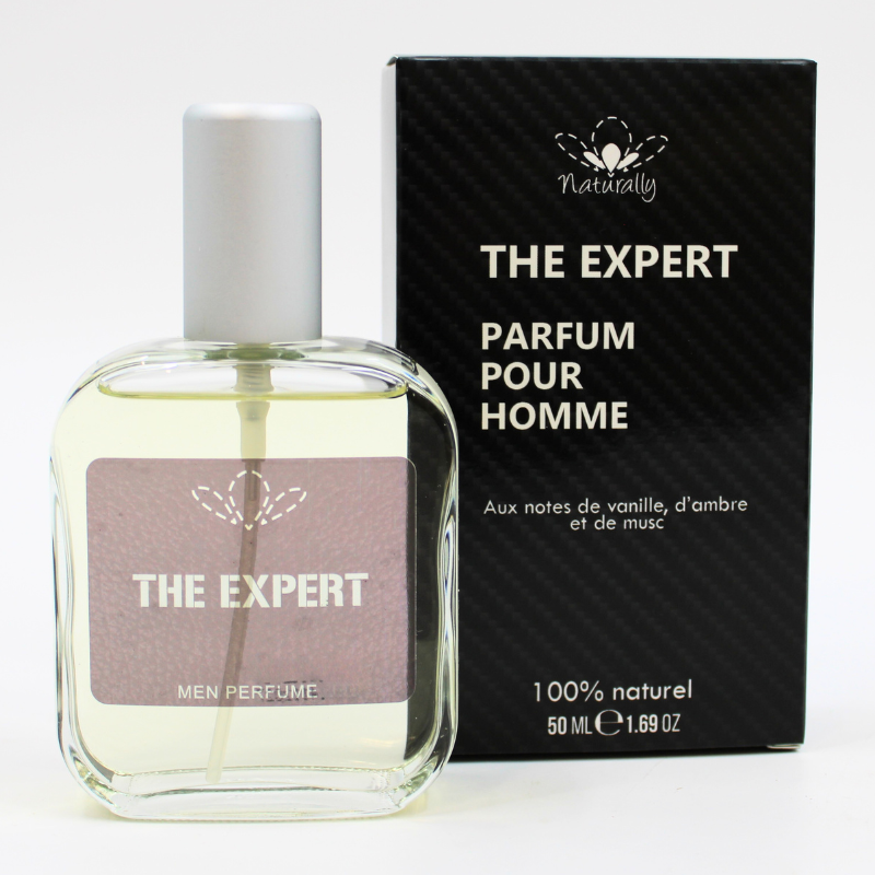 Parfum homme 100% naturel – Vanille, ambre & musc – 50 ml Naturally