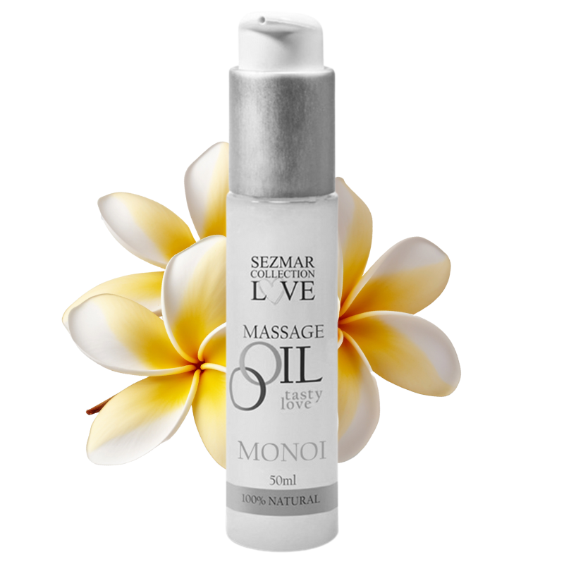 Huile de massage monoï 100% naturelle 50ml Sezmar Love