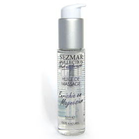 Huile de massage professionnelle Enrichie en Magnésium 100% naturelle 50 ml Sezmar Collection Professional