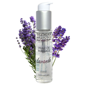 Huile de massage professionnelle Lavande 100% naturelle 50 ml Sezmar Collection Professional