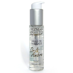 Huile de massage professionnelle Or & Ambre 100% naturelle 50 ml Sezmar Collection Professional
