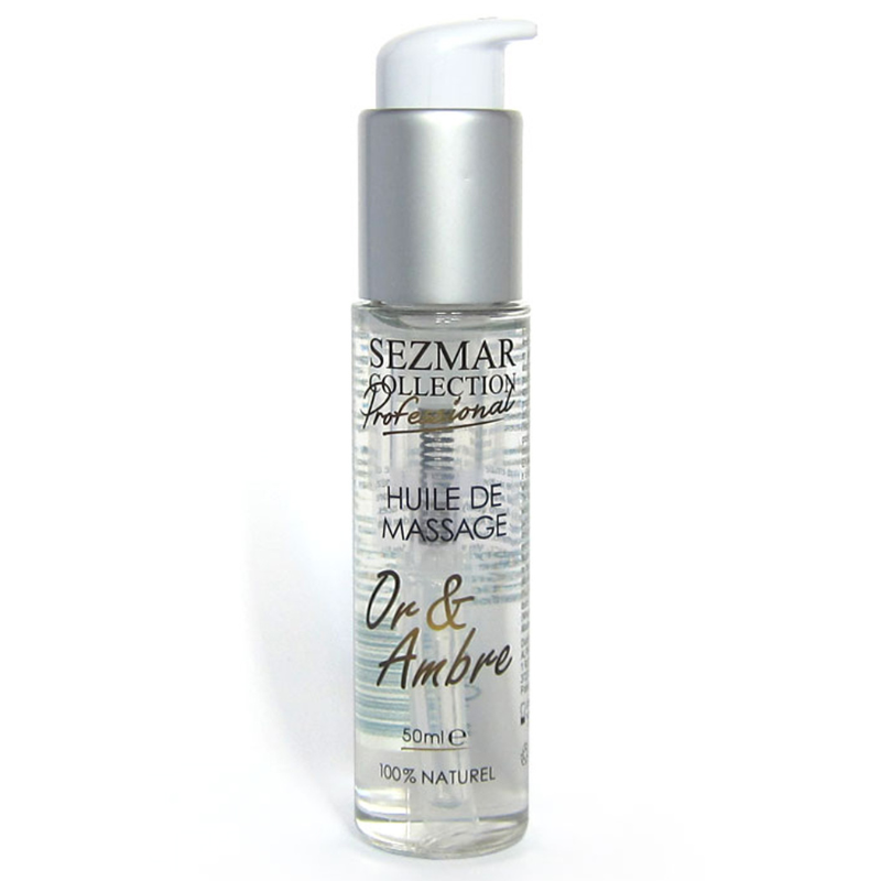 Huile de massage professionnelle Or & Ambre 100% naturelle 50 ml Sezmar Collection Professional