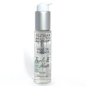 Huile de massage professionnelle Perle & Musc 100% naturelle 50 ml Sezmar Collection Professional