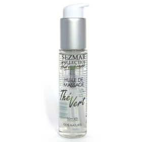 Huile de massage professionnelle Thé Vert 100% naturelle 50 ml Sezmar Collection Professional