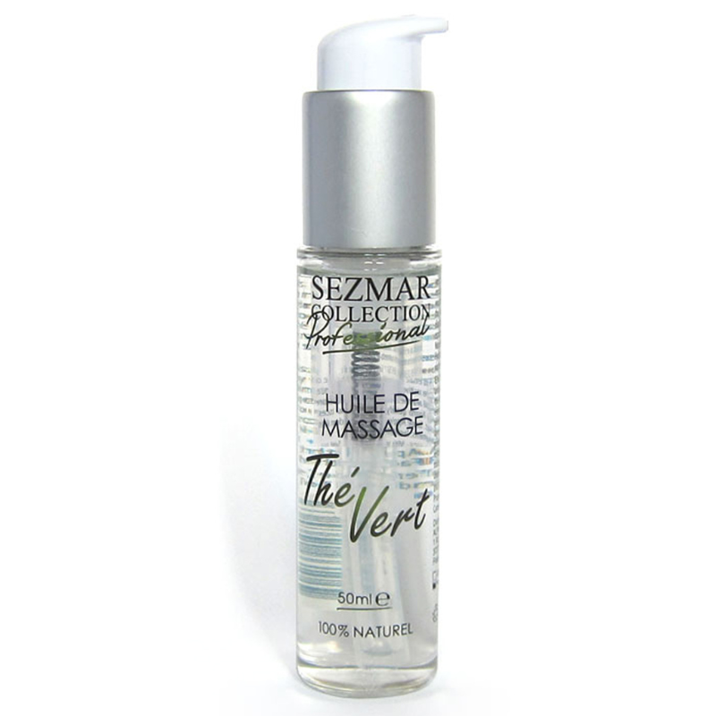 Huile de massage professionnelle Thé Vert 100% naturelle 50 ml Sezmar Collection Professional