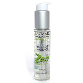 Huile de massage professionnelle ZEN 100% naturelle 50 ml Sezmar Collection Professional