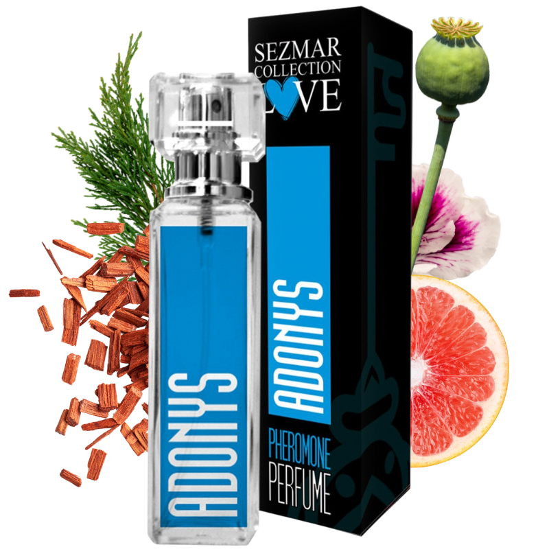 Parfum aux phéromones 100% naturel ADONYS 30ml Sezmar Love
