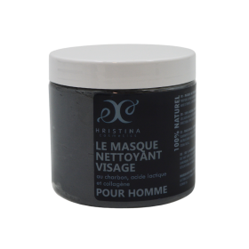 Masque nettoyant au charbon - Homme 200ml Hristina