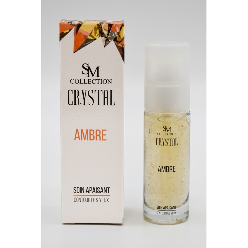 Crème contour des yeux à la poudre d'ambre 30ml 100% naturelle SM collection CRYSTAL