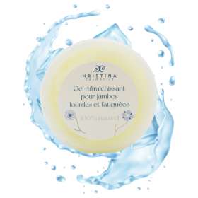 Gel rafraîchissant pour jambes lourdes et fatiguées - 100ml 100% naturel Hristina