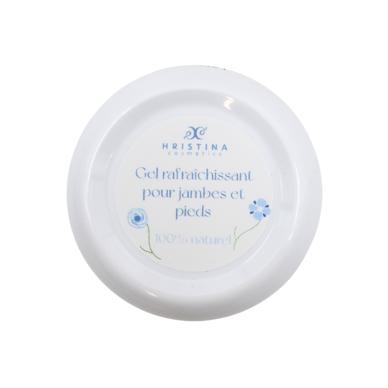 Gel rafraîchissant pour jambes lourdes et fatiguées - 50ml 100% naturel Hristina