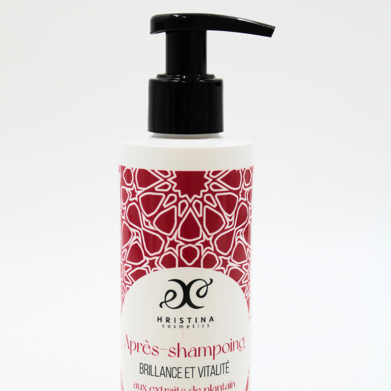 Après-shampoing brillance et vitalité enrichi en extrait de plantain 100% naturel 250ml Hristina