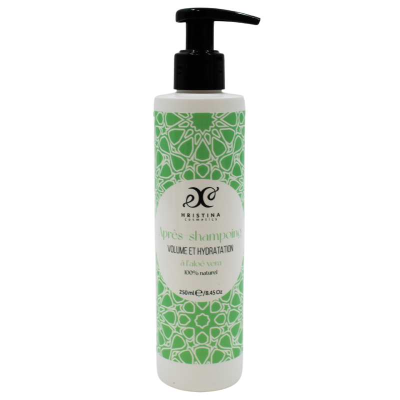 Après-shampoing volume et hydratation enrichi à l'aloe vera 100% naturel 250ml Hristina