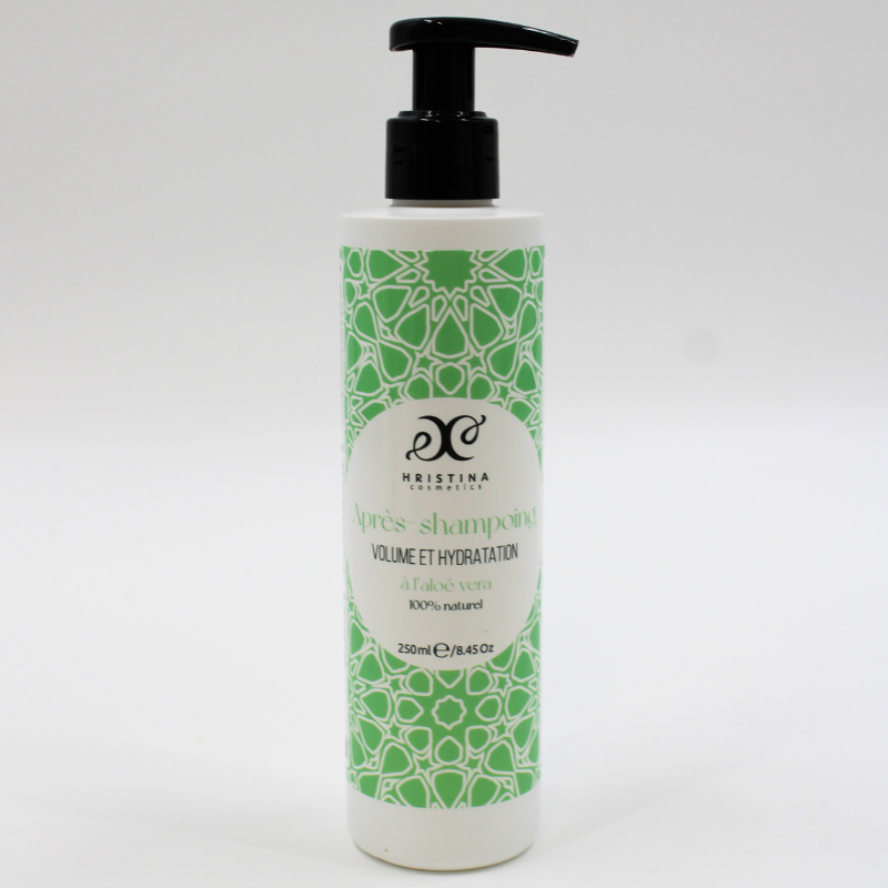 Après-shampoing volume et hydratation enrichi à l'aloe vera 100% naturel 250ml Hristina