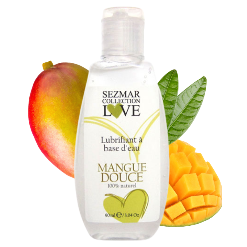 Lubrifiant à base d'eau 100% naturel Mangue 90 ml Sezmar Love