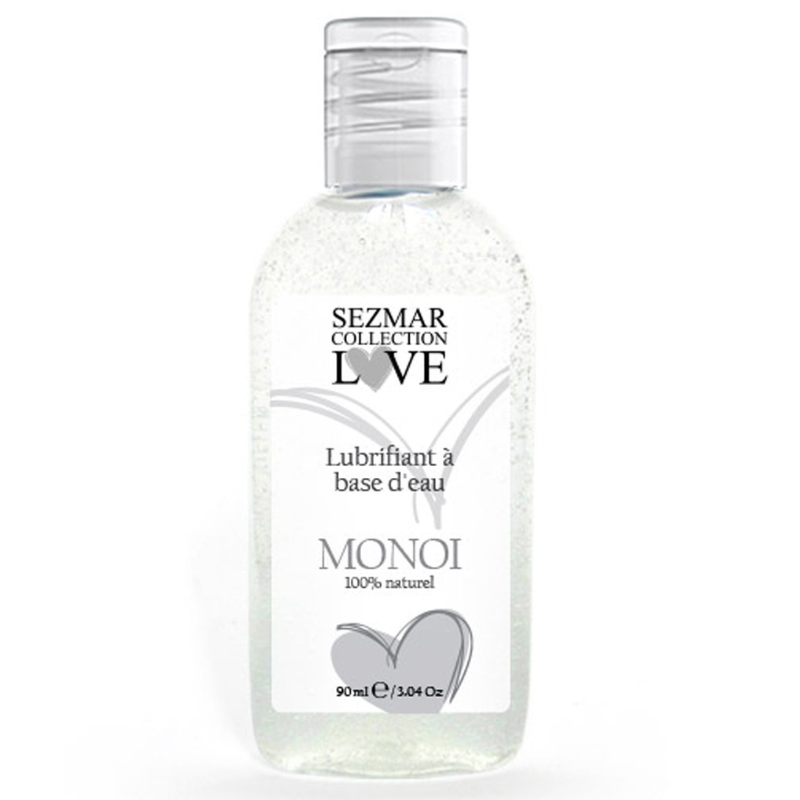 Lubrifiant à base d'eau 100% naturel Monoï 90 ml Sezmar Love