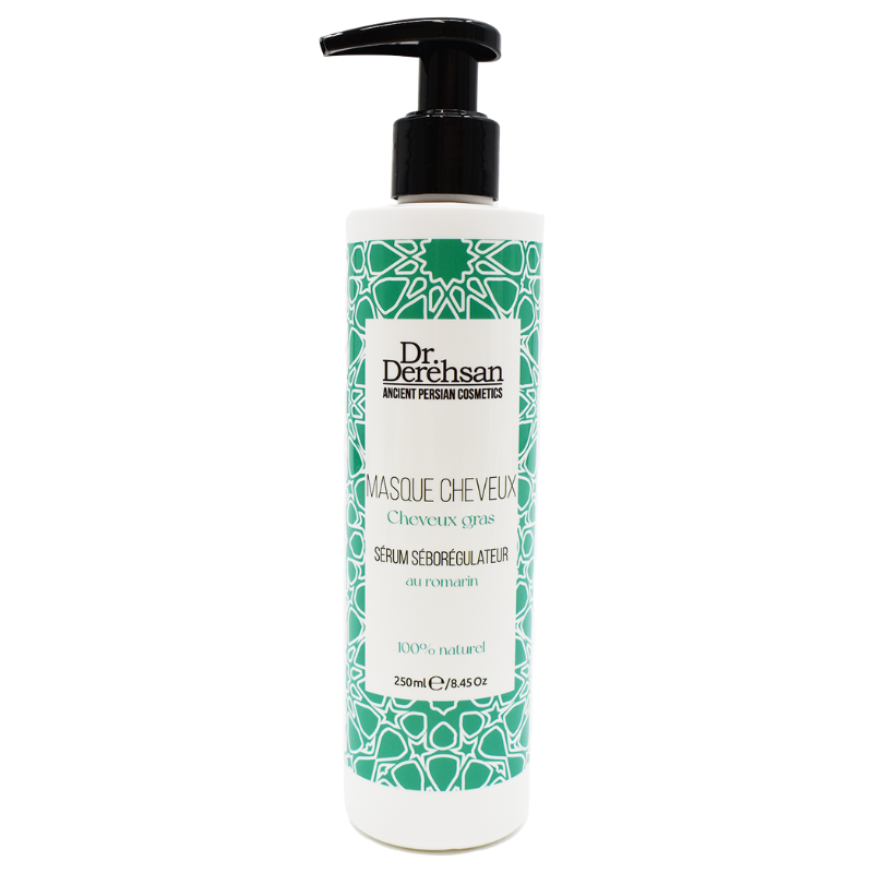 Masque cheveux gras - 250ml 100% naturel Dr. Derehsan