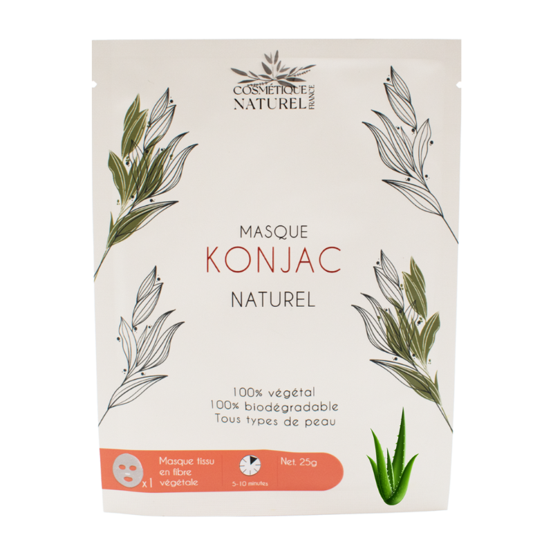 Masque konjac - Aloé vera Cosmétique naturel
