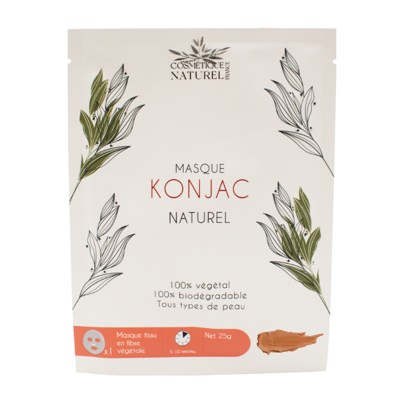 Masque konjac - Argile rouge Cosmétique naturel