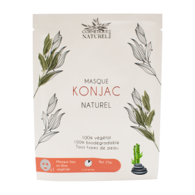 Masque Konjac - Charbon de bambou Cosmétique naturel
