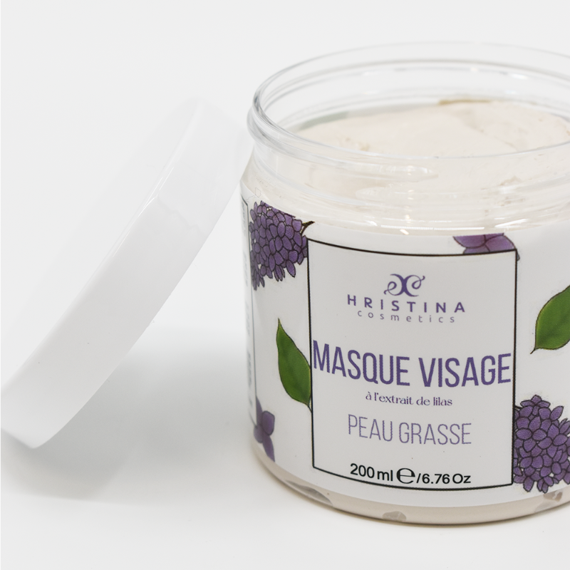 Masque visage - Peaux grasses 200ml Hristina