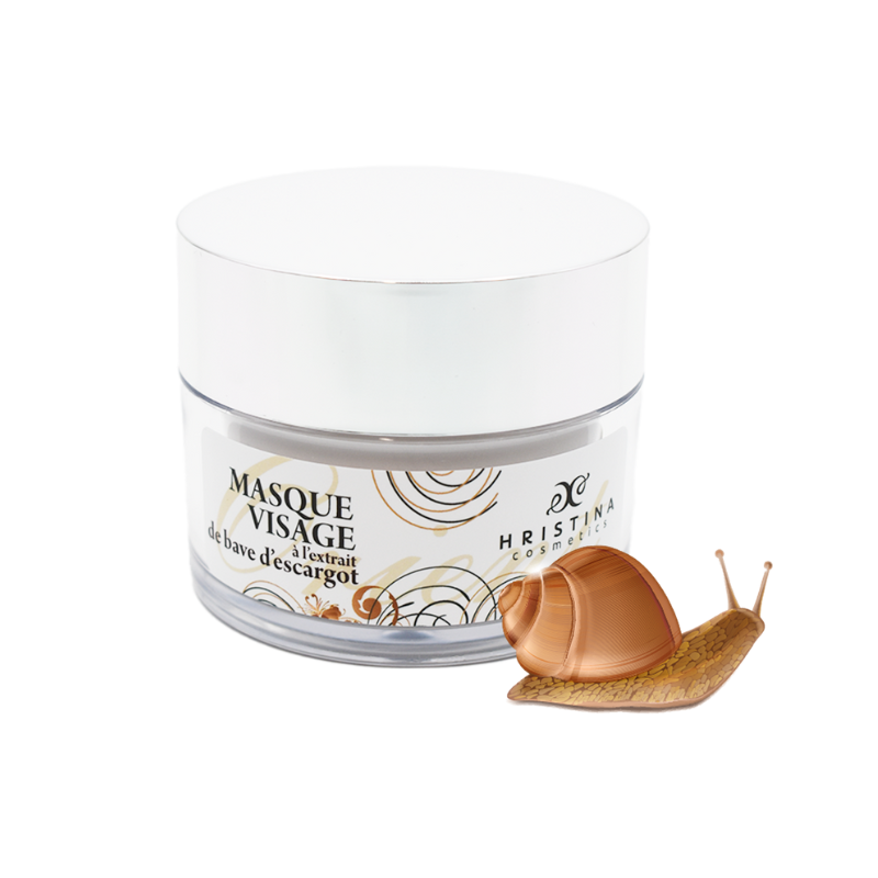 Masque visage hydratant à base de bave d'escargot 100ml Hristina