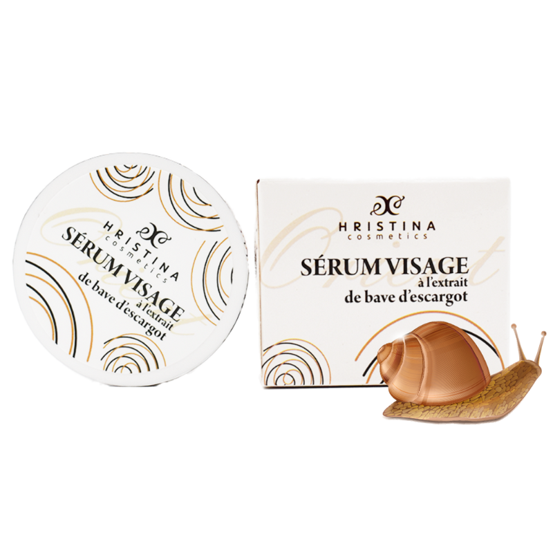 Sérum visage hydratant à base de bave d'escargot 25ml Hristina