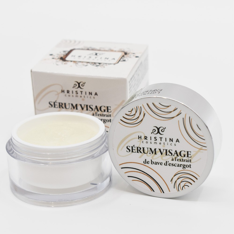 Sérum visage hydratant à base de bave d'escargot 25ml Hristina