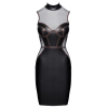 Robe Moulante Sans Manches Look Mat & Résille - Cottelli COTTELLI & DIVERS