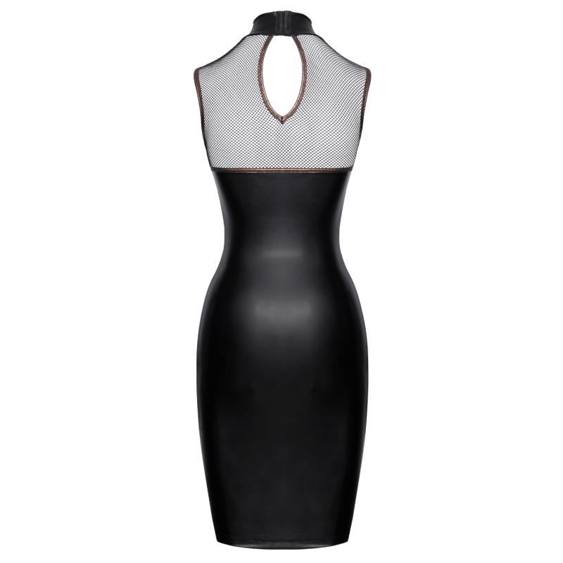 Robe Moulante Sans Manches Look Mat & Résille - Cottelli COTTELLI & DIVERS