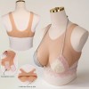 Buste faux seins silicone, style brassière, avec sangle Velcro