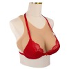 Buste faux seins silicone, intérieur concave – dos Velcro