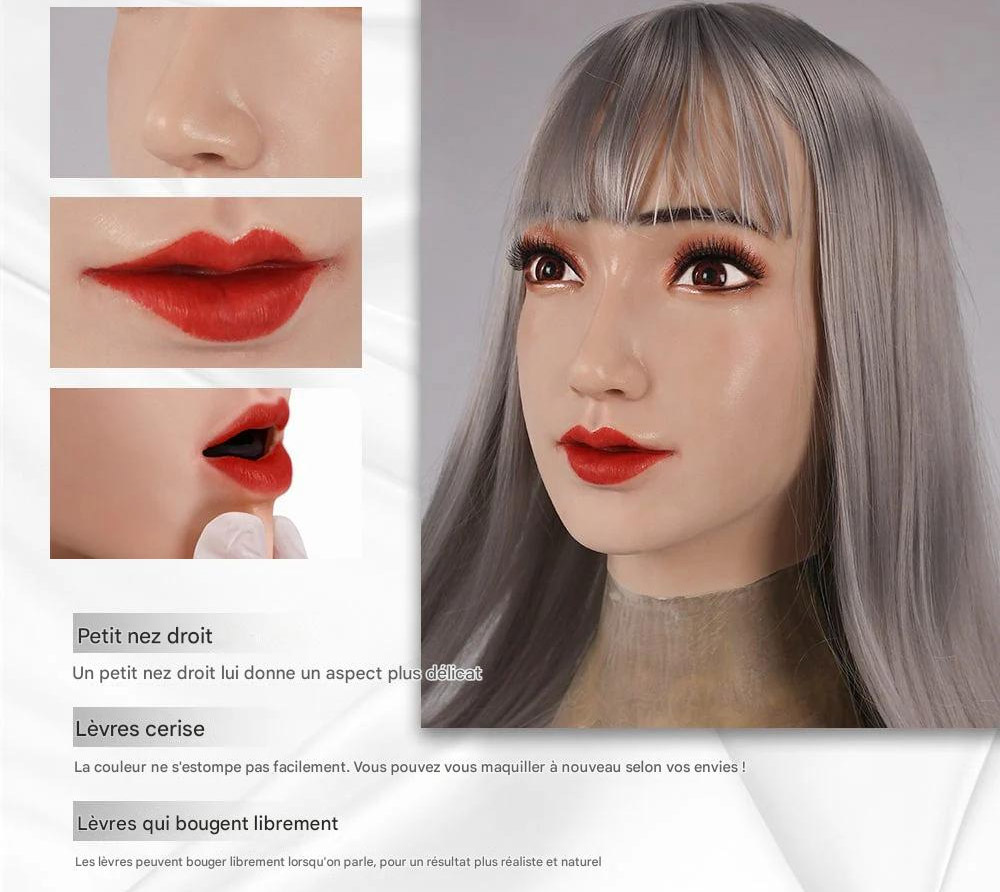 D&eacute;tail masque f&eacute;minin