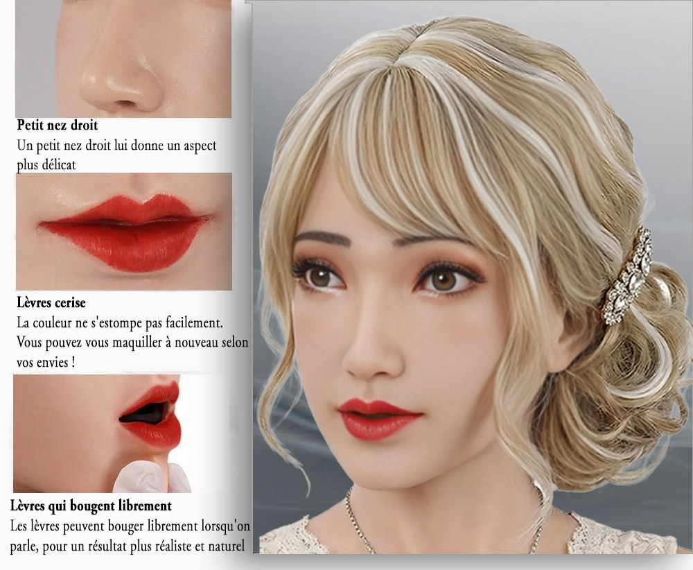 D&eacute;tail masque f&eacute;minin